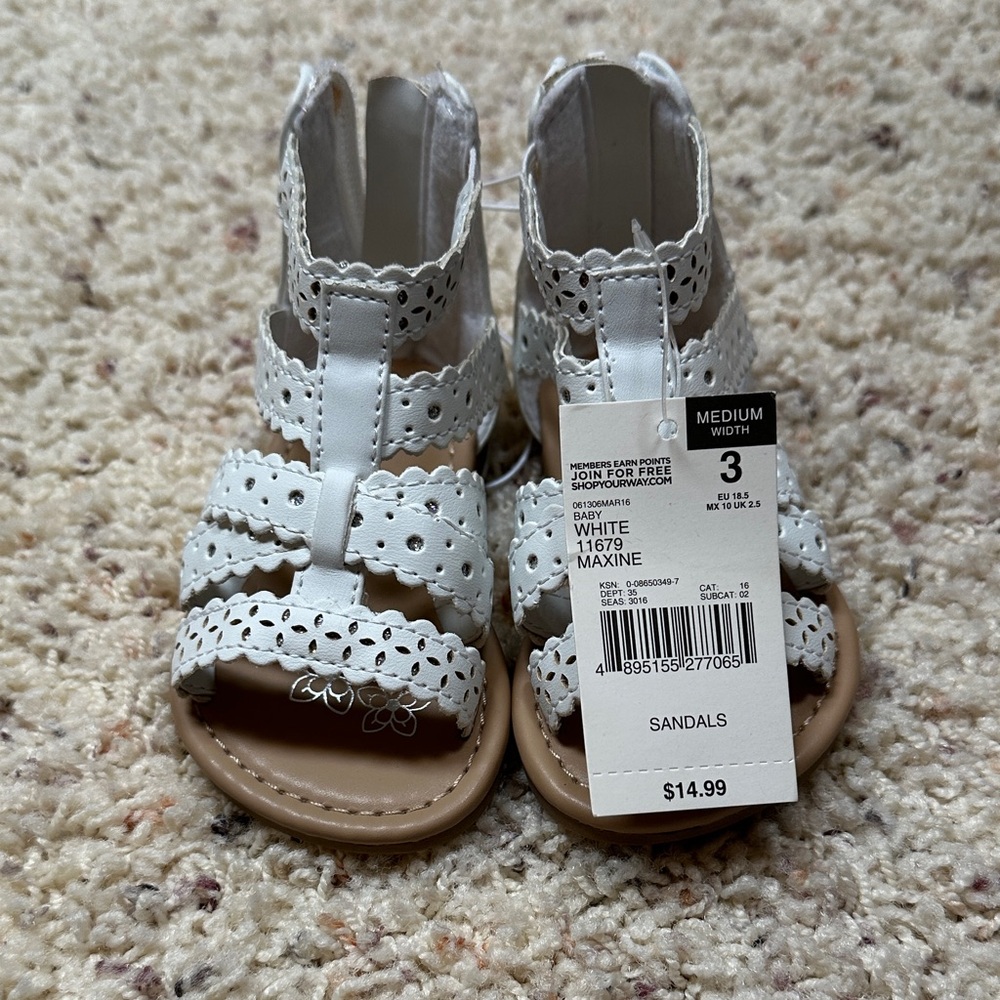 Wonderkids White Kids Sandals